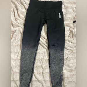 Black to grey ombré Gymshark adapt seamless leggings